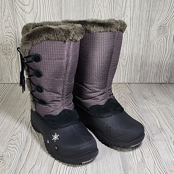 Baffin Cadee Charcoal Snow Boot Big Kid Size 4 - Picture 9 of 14